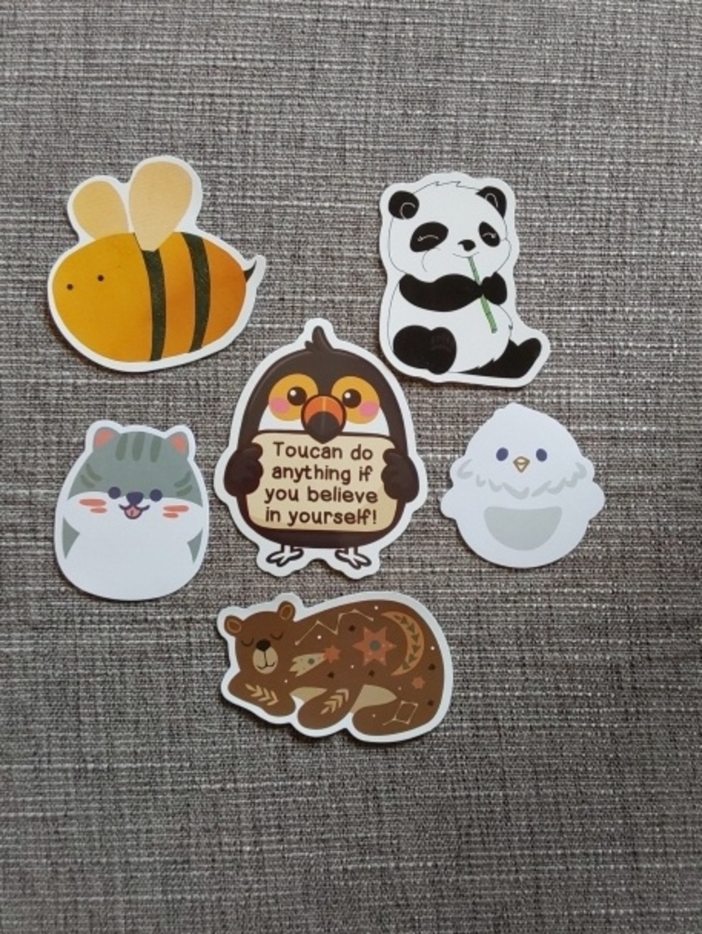 Cute Animal Stickers Pack - Assorted Colors